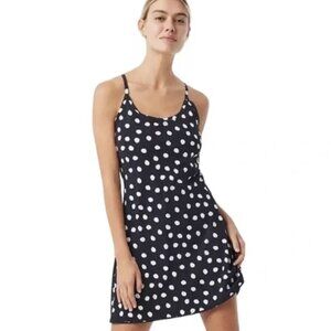 Outdoor Voices Black and White Polka Dot Exercise Dress Size Small